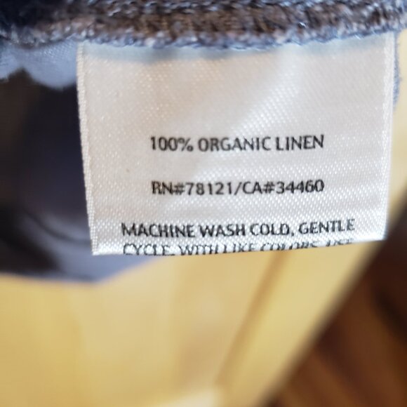 Eileen Fisher Organic Linen Shirt Dress with Belt - Picture 10 of 11